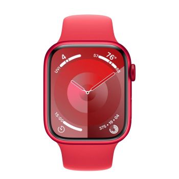 Apple Watch Series 9, 41 мм, корпус из алюминия цвета (PRODUCT)RED, спортивный ремешок цвета (PRODUCT)RED, размер S/M